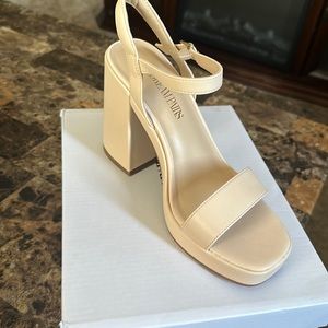 Heels for women dream pairs color nude and size 7